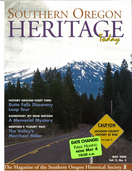 He Magazine of the Southern Oregon Historical Society