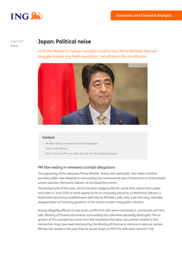 ING Think | PDF | Japan: Political Noise