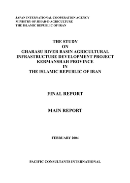 Final Report Main Report