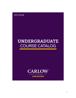 Undergraduate Course Catalog