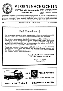 Vereinsnachrichten Eintracht Braunschweig, 48.1961
