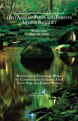 11Th Annual Parks and Forests Awards Banquet Wednesday May