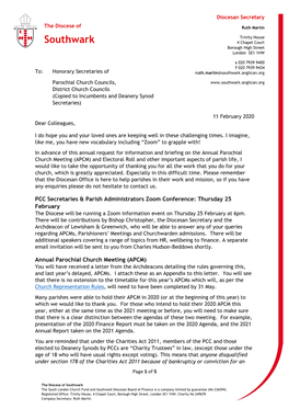 PCC Secretaries Letter 2021 Final Combined