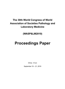 Proceedings Paper