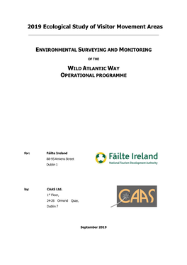 2019 Ecological Study of Visitor Movement Areas