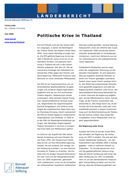 Politische Krise in Thailand Erst Fünf Monate Sind Seit Den Letzten Wah- Elite Des Landes Genießen