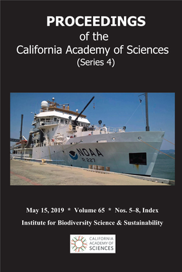 PROCEEDINGS of the California Academy of Sciences (Series 4)