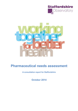 Pharmaceutical Needs Assessment