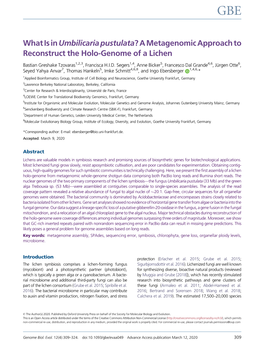 A Metagenomic Approach to Reconstruct The