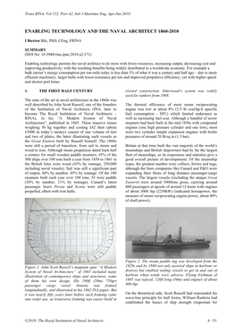 Enabling Technology and the Naval Architect 1860-2010