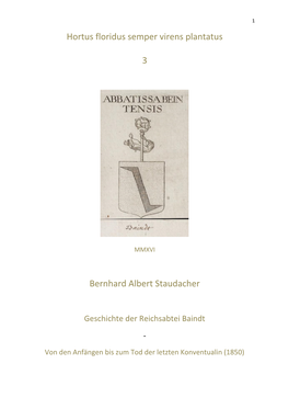 Hortus Floridus Semper Virens Plantatus 3 Bernhard Albert Staudacher