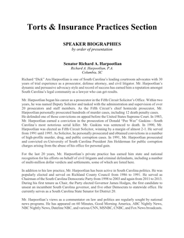 Torts & Insurance Practices Section