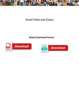 Kmart Table and Chairs