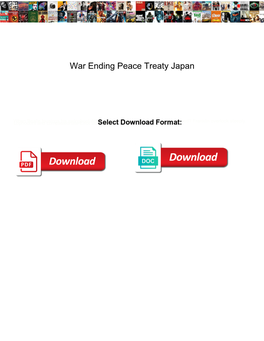 War Ending Peace Treaty Japan