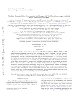 The First Dynamical Mass Determination of a Nitrogen-Rich Wolf-Rayet Star Using a Combined Visual and Spectroscopic Orbit