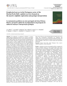 Geophysical Surveys in the Portuguese Sector of the Iberian Pyrite Belt: a Global Overview Focused on the Massive Sulphide Exploration and Geologic Interpretation