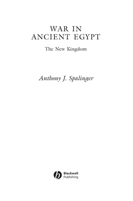 War in Ancient Egypt