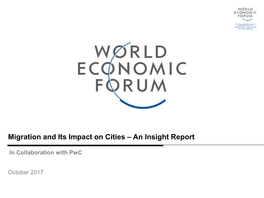 Migration and Its Impact on Cities – an Insight Report