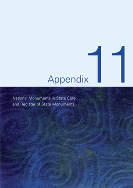 Appendix 11 National Monuments in State Care & Register of Historic