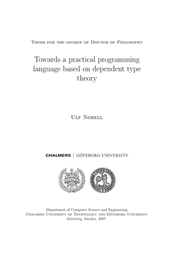 Towards a Practical Programming Language Based on Dependent Type Theory