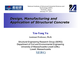 Design, Manufacturing and Application of Structural Concrete