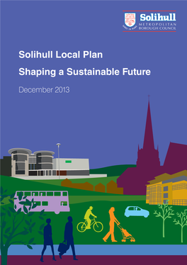 Solihull Local Plan Shaping a Sustainable Future