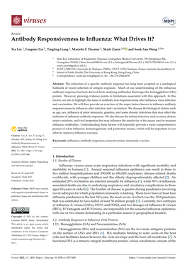 Antibody Responsiveness to Influenza