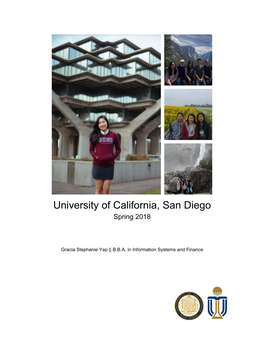 University of California, San Diego Spring 2018