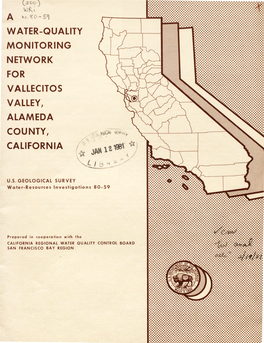 A Water-Quality Monitoring Network for Vallecitos Valley, Alameda County, California--Wri 80-59