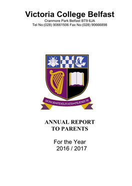 ANNUAL REPORT to PARENTS for the Year 2016 / 2017