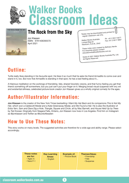 The Rock from the Sky *Notes May Be Downloaded and Printed for Regular Classroom Use Only