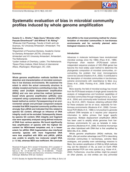 Systematic Evaluation of Bias in Microbial Community Profiles