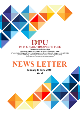 News Letter Jan to June 2020
