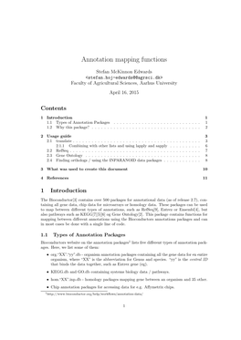 Annotation Mapping Functions