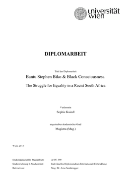 Bantu Stephen Biko & Black Consciousness