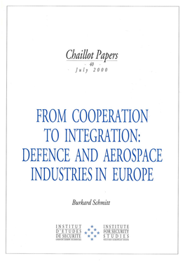 Defence and Aerospace Industries in Europe