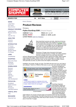 Product Reviews News Archive Printers PRODUCT REVIEWS