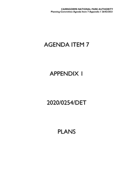 Agenda Item 7 Appendix 1 2020/0254/Det Plans
