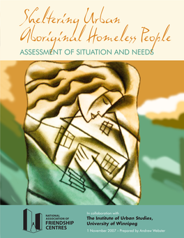 Sheltering Urban Aboriginal Homeless People Table of Contents