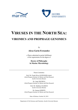 Viruses in the North Sea: Viromics and Prophage Genomics