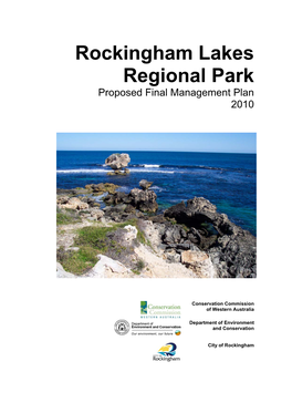 Rockingham Lakes Regional Park Proposed Final Management Plan 2010