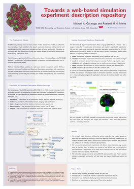 Towards a Web-Based Simulation Experiment Description Repository