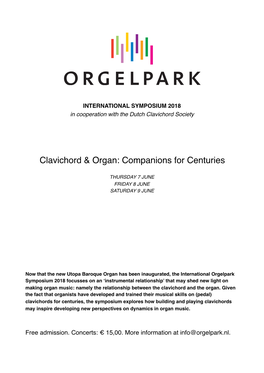 Clavichord & Organ: Companions for Centuries