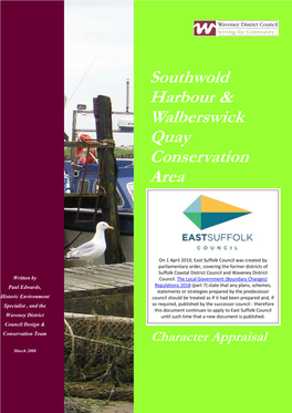 Southwold Harbour and Walberswick Quay Conservation Area Apprasial