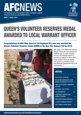 Queen's Volunteer Reserves Medal Awarded to Local