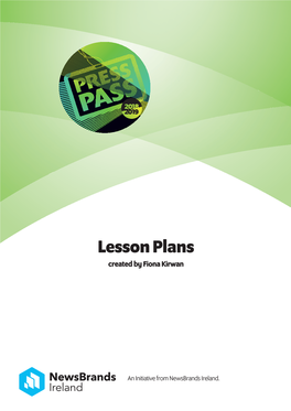 Lesson Plans Created by Fiona Kirwan