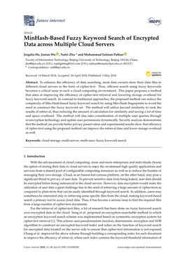 Minhash-Based Fuzzy Keyword Search of Encrypted Data Across Multiple Cloud Servers