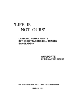 'Life Is Not Ours'