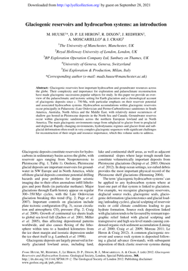 Glaciogenic Reservoirs and Hydrocarbon Systems: an Introduction