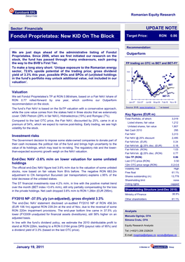 OMV Petrom (29% in Fair NAV), Hidroelectrica (19%) and Romgaz (7%)